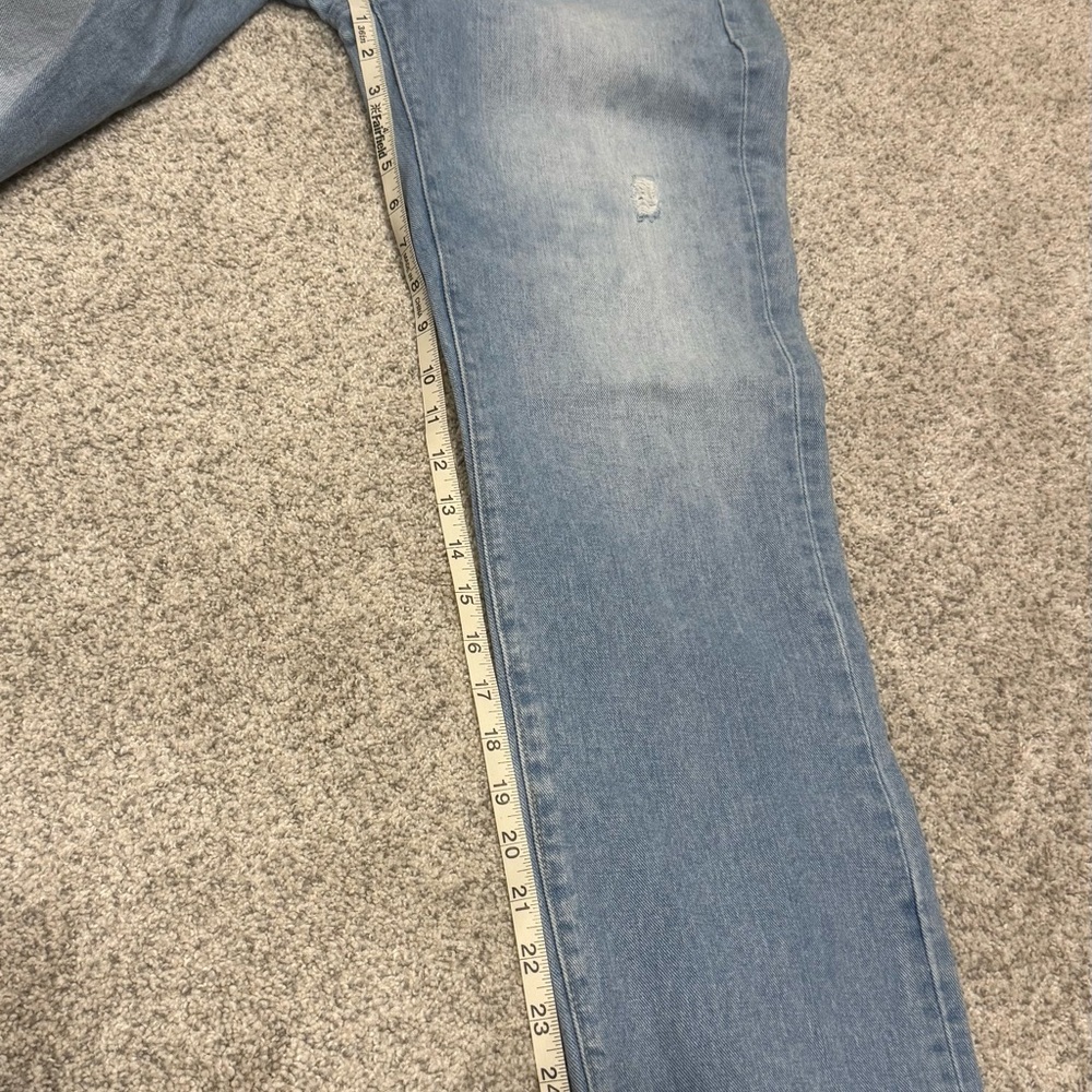 Flying Monkey Light Blue Vintage Straight Leg Jeans - Picture 11 of 12